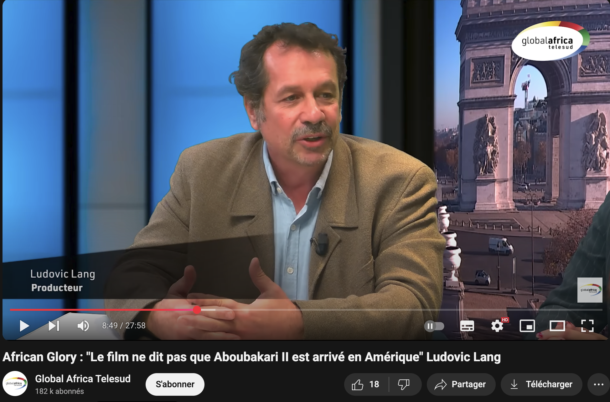 Passage télé de Ludovic Lang